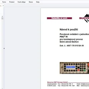 Cat Bucyrus Porubové ovládání s jednotkou PMC-R pro kombajnový provoz Důlní závod Darkov Návod k použití - PDF DOWNLOAD