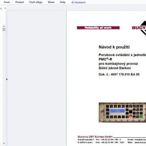 Cat Bucyrus Porubové ovládání s jednotkou PMC-R pro kombajnový provoz Důlní závod Darkov Návod k použiti - PDF DOWNLOAD