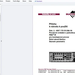Cat Bucyrus Porubové ovládání s jednotkou PMC-R pro kombajnový provoz  Příloha k návodu k použití - PDF DOWNLOAD