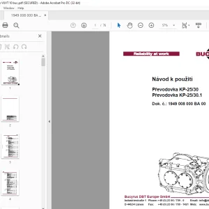 Cat Bucyrus Převodovka KP-25/30 Převodovka KP-25/30.1 Návod k použití - PDF DOWNLOAD