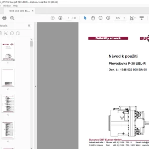 Cat Bucyrus Převodovka P-30 UEL-R Návod k použití -  PDF DOWNLOAD