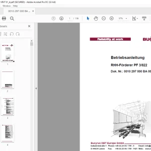 Cat Bucyrus RHH-Förderer PF 3/822 Betriebsanleitung - PDF DOWNLOAD