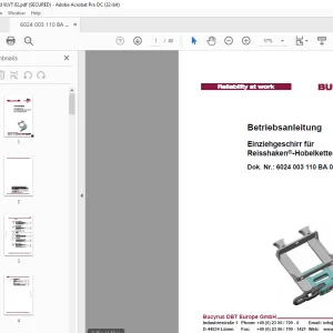 Cat Bucyrus SEinziehgeschirr für Reisshaken®-Hobelketten (RHH 42) Betriebsanleitung - PDF DOWNLOAD