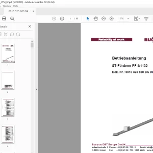 Cat Bucyrus ST-Förderer PF 4/1132 Betriebsanleitung - PDF DOWNLOAD