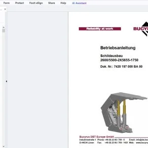 Cat Bucyrus Schildausbau 2600/5500-2X5655-1750 Betriebsanleitung - PDF DOWNLOAD