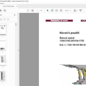 Cat Bucyrus Štítová výztuž 1300/3100-2X5104-1750 Návod k použití - PDF DOWNLOAD