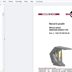 Cat Bucyrus Štítová výztuž 2600/5500-2X5655-1750 Návod k použití - PDF DOWNLOAD
