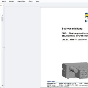 Cat DBT - Elektrohydraulische Steuereinheit, 6 Funktionen Betriebsanleitung - PDF DOWNLOAD