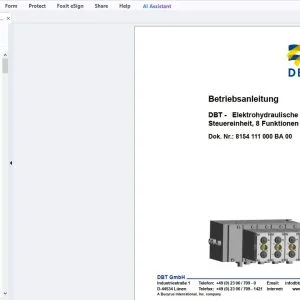 Cat DBT - Elektrohydraulische Steuereinheit, 8 Funktionen Betriebsanleitung - PDF DOWNLOAD