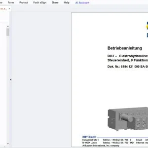 Cat DBT - Elektrohydraulische Steuereinheit, 8 Funktionen Betriebsanleitung - PDF DOWNLOAD
