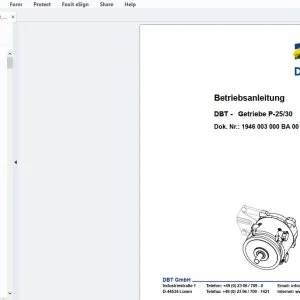Cat DBT - Getriebe P-25/30 Betriebsanleitung - PDF DOWNLOAD