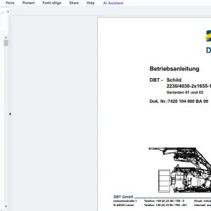 Cat DBT Schild 2230/4030-2x1655-1750 Betriebsanleitung - PDF DOWNLOAD