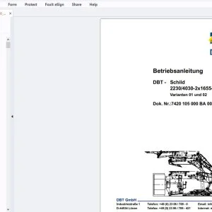 Cat DBT - Schild 2230/4030-2x1655-1750 Varianten 01 und 02 Betriebsanleitung - PDF