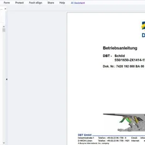 Cat DBT - Schild 550/1650-2X1414-150 Betriebsanleitung - PDF DOWNLOAD