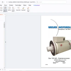 Cat Der 132 kW - Drehstrommotor dDKR550FA/13-4 EN Betriebsanleitung PDF