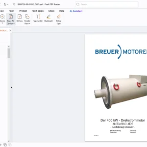 Cat Der 400 kW - Drehstrommotor dksWa600/2-4EN Betriebsanleitung - PDF