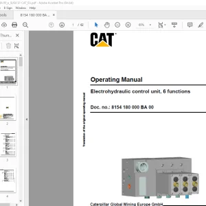 Cat Water valve unit, 4 functions Operating Manual PDF