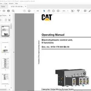Cat Electrohydraulic control unit, 8 functions Operating Manual - PDF DOWNLOAD