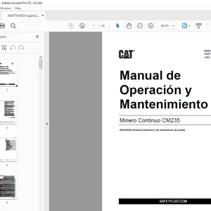 Cat Minero Continuo CM235 Manual de Operación y Mantenimiento - PDF DOWNLOAD