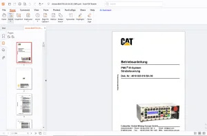 Cat PMC-R-System Strebsteuerung Betriebsanleitung - PDF