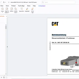 Cat Wasserventileinheit, 2 Funktionen Betriebsanleitung - PDF