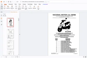 Derbi Atlantis Aire 1999-2000 Parts Manual - PDF DOWNLOAD
