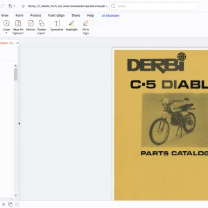 Derbi C.5 Diablo Parts Manual - PDF DOWNLOAD