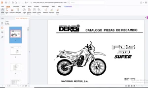 Derbi FDS 50 Super CATALOGO PIEZAS DE RECAMBIO - PDF DOWNLOAD