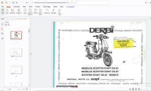 Derbi Modelos Scooter DS.50 Parts Manual - PDF DOWNLOAD
