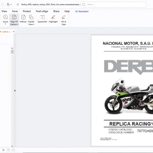 Derbi Replica Racing 03 Parts Manual - PDF DOWNLOAD