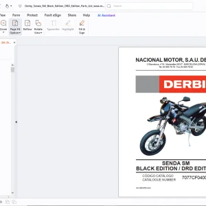 Derbi Senda SM Black Edition/DRD Edition Parts Manual - PDF