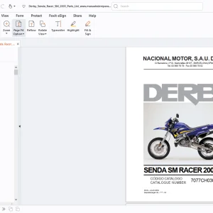 Derbi Senda SM Racer 2003 E1 Parts Manual - PDF DOWNLOAD