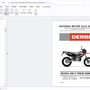 Derbi Senda SM X-Trem 2006 E2 Parts Manual - PDF