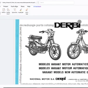 Derbi Variant 50 Models New Automatic Engine - PDF