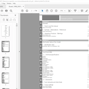 Ducati 1098 1098S 2007 Workshop Manual - PDF DOWNLOAD