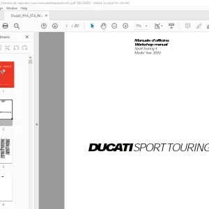 Ducati 2000 Sport Touring 4 Workshop Manual - PDF DOWNLOAD