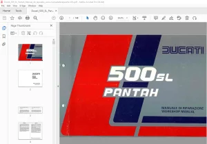 Ducati 500SL Pantah Workshop Manual - PDF DOWNLOAD