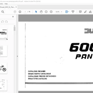 Ducati 600SL Pantah Parts Manual - PDF DOWNLOAD