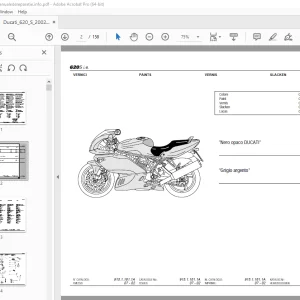 Ducati 620S Parts Manual 915.1.161.1A - PDF DOWNLOAD