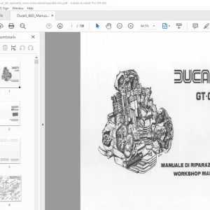 Ducati 860 GT 860 GTS Workshop Manual - PDF DOWNLOAD