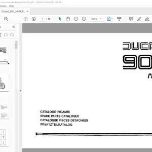 Ducati 900 Replica Parts Manual - PDF DOWNLOAD