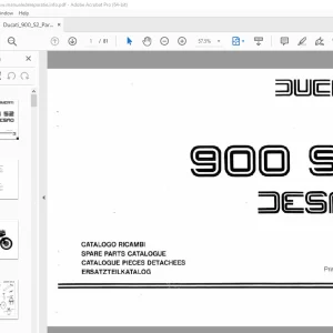 Ducati 900 S2 DESMO Parts Manual - PDF DOWNLOAD