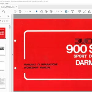 Ducati 900 SD SPORT DESMO DARMAH Workshop Manual PDF