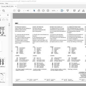 Ducati 996R 2001 Parts Manual 915.1.123.1B - PDF DOWNLOAD