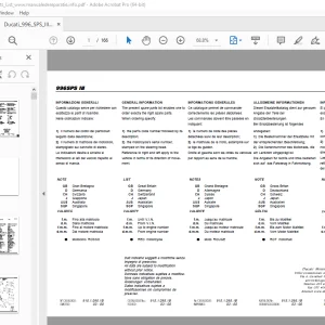 Ducati 996SPS III 2000 Parts Manual 915.1.095.1B - PDF DOWNLOAD