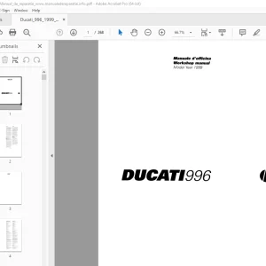 Ducati 996_1999 Workshop Manual - PDF DOWNLOAD