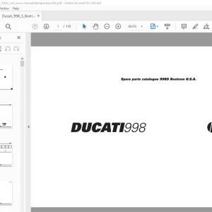 Ducati 998S 2002 Parts Manual 915.1.152.1A - PDF DOWNLOAD