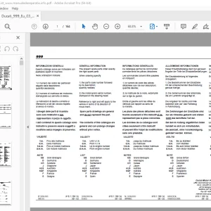 Ducati 999 2003 Parts Manual 915.1.160.1A - PDF DOWNLOAD