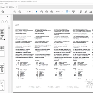 Ducati 999 2003 Parts Manual 915.1.160.1A - PDF DOWNLOAD