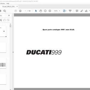 Ducati 999R 2004 Parts Manual PN 91511902B - PDF DOWNLOAD